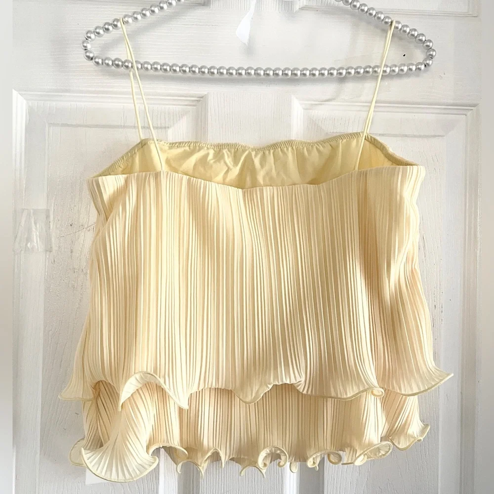 Commense Pleated Layered Ruffle Skirt Set - Picture 10 of 13